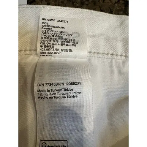 COS PANELLED DENIM MAXI women’s SKIRT (new) off white size 12