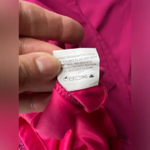 Harper magenta sequined lined tank, size large