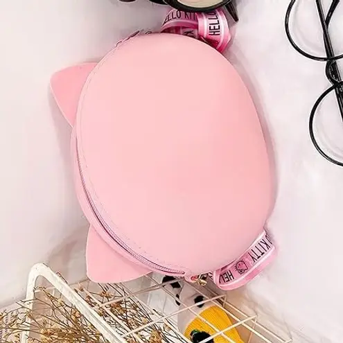 2 Pcs Crossbody Bags, Cute Soft Silicone Coin Purse with Adjustable Shoulder Strap