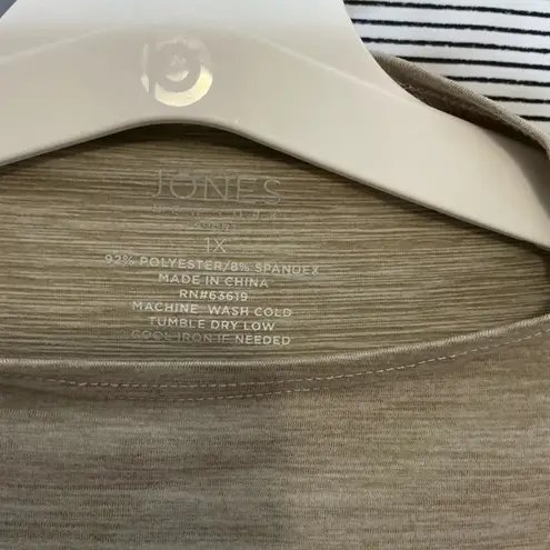 Women’s Beige Long Sleeve Shirt Tan Size 1X