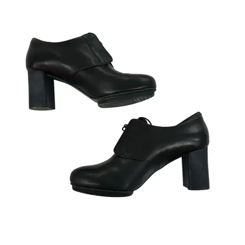 CAMPER Myriam Black Leather Lace Up Bootie Sz 36