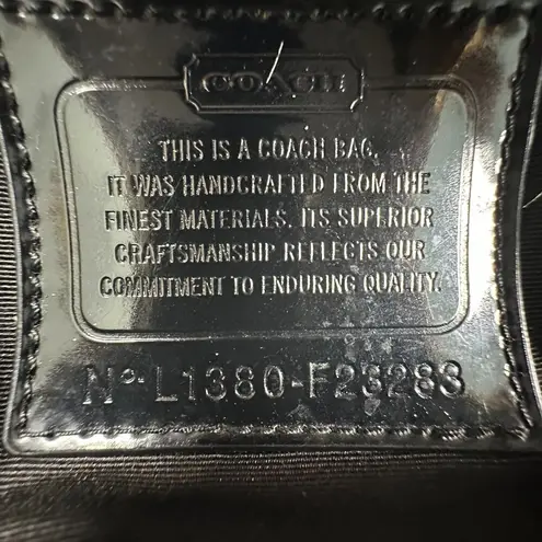 Coach  F23283 Cream Black Zebra Tote No Straps Included