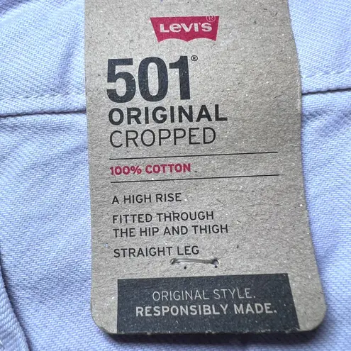 Levis 501 Jeans Womens 28x26 Light Pink Straight Leg Raw Hem Denim Casual New Size 28