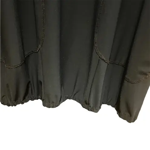 Sun Kim Navy Blue Long Sleeves Zip Detail Bubble Hem London Dress Size XL