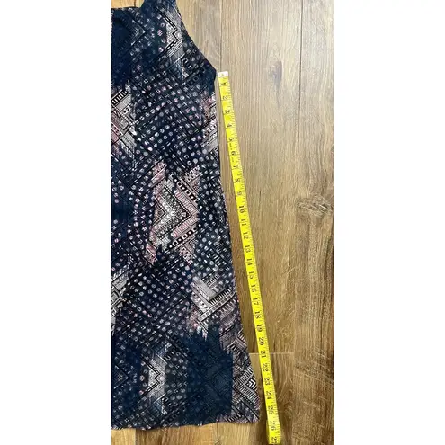 Kyodan‎ Outdoor Leaf Print Mini Dress, Women's Size L Navy Bra Built In Pockets Black Size L