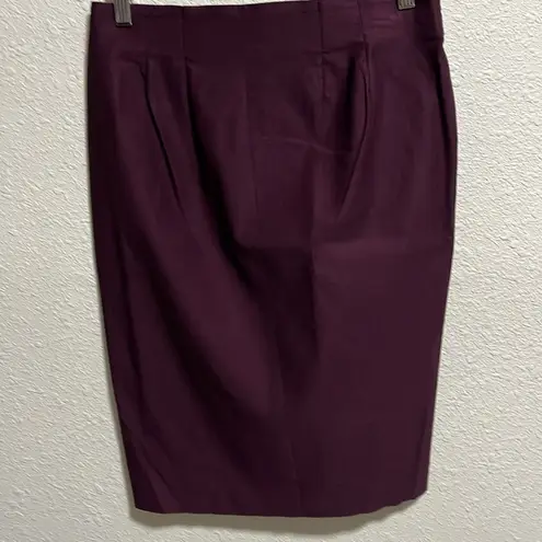 Elle Maroon‎ Burgundy Pencil Skirt Size Small