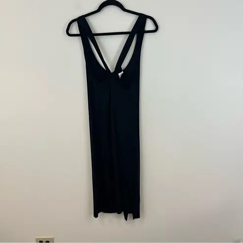 Soma Black Cool Nights Luxe Chemise Strappy Size Medium NWT