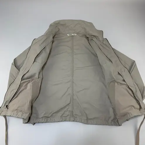 Old Navy  Tan Canvas Zip Front Bomber Jacket M - Image 3