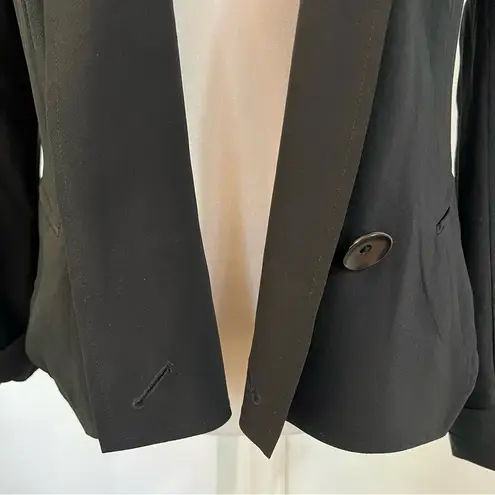 Hinge Vintage 100% Silk Drape‑Front Blazer #75477042 Minimalist office Sz S