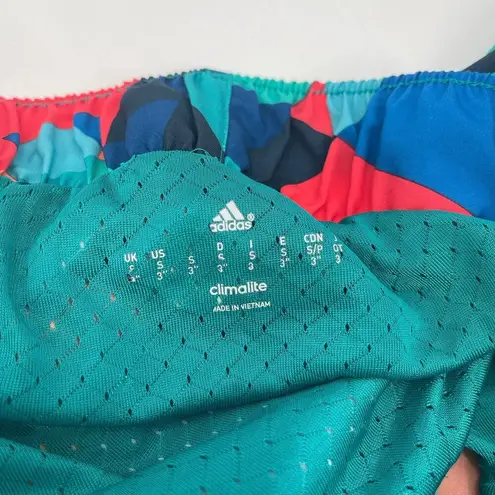 Adidas  Shorts Size Small Climalite Running Run Gym Geometric Print Athletic