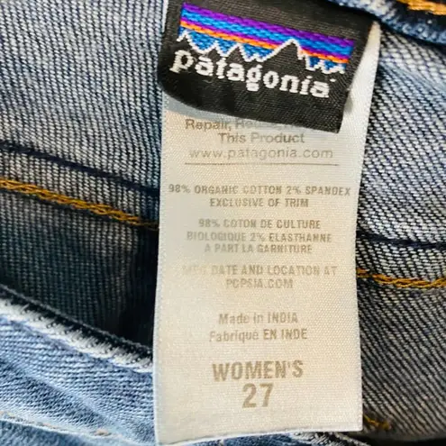 Patagonia  Women's Denim Jeans Blue Organic Cotton Stretch Low Rise Size 27