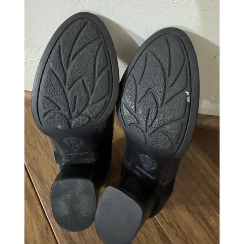 Y2K Born Gamber Black block Heels Size 7.5M Sparkles Super Cute