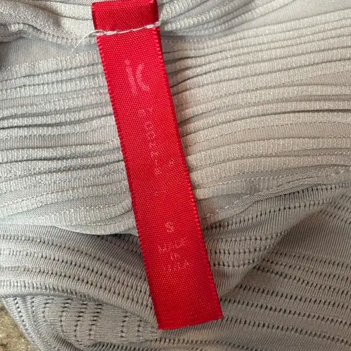 Ic collection textured lag n and look grey Foil Asymmetric Jacket in Gray small