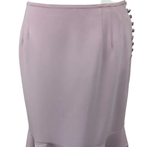 Bloomingdales pencil skirt size 8P mermaidcore ruffle feminine fairy midi