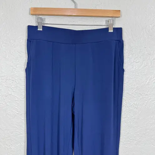 Lisa Rinna Pull On Pants SP Navy Jogger Liquid Jersey Travel Neutral Minimalist Blue Size undefined