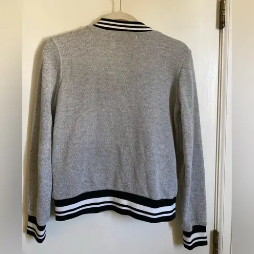 Cupcakes & Cashmere Gray & Black Letterman Varsity Jacket #R Size XS