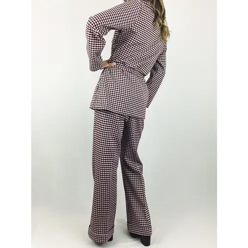 Vintage ✨ Checked Flare Coord Suiting Set Size M