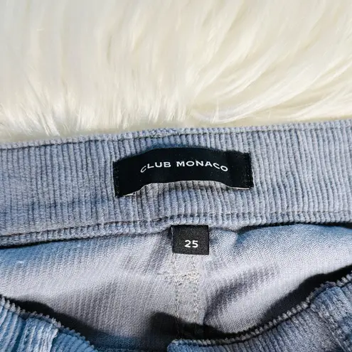 Club Monaco Blue High Rise Skinny Corduroys