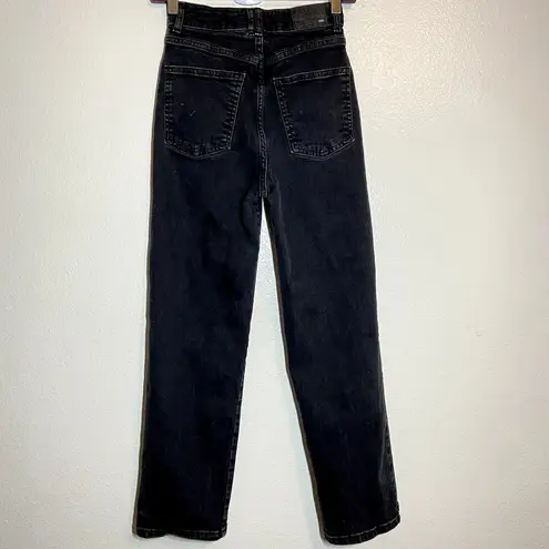 ZARA  Nicholas Straight Leg Jeans High Waisted Black 4