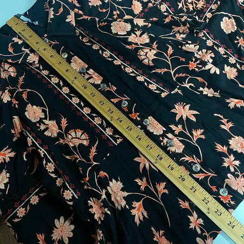 Plenty By Tracy Reese women's floral button down cold shoulder dress size M