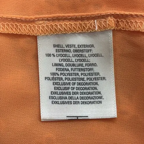 Anthropologie Floreat Maryana Orange Eyelet Strappy Off The Shoulder Top Size XS