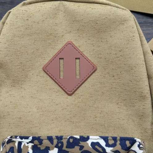 Herschel Supply Company Herschel - Olive Backpack with Leopard Pocket Crossbody