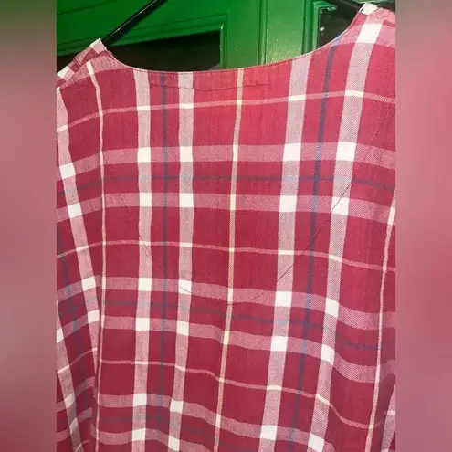 Vintage Esleep Nightgown Dorm Red Plaid Size undefined