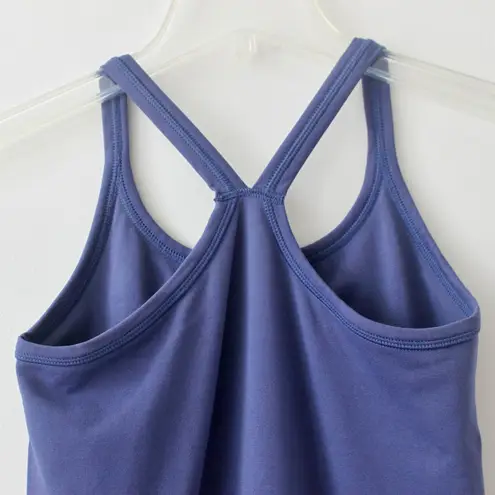 Cornflower Blue Racerback Strap Tank Athletic Performance Support Top Small