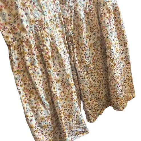 Mimi Chica Floral Button Front Maxi Dress Sleeveless Casual Summer Sundress