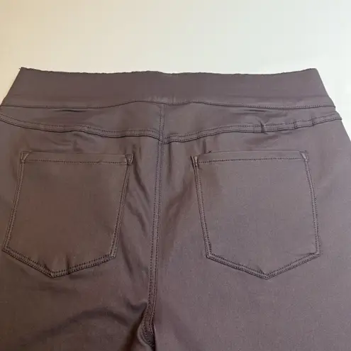 Signature Studio Women's Burgundy Trendy Faux Leather Legging Pants Size 1X #