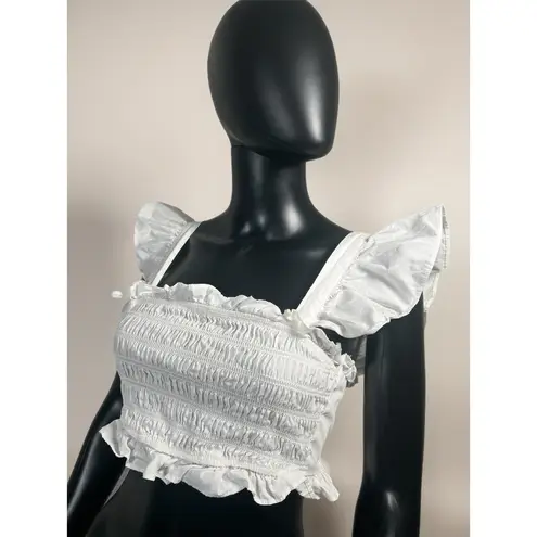 Altar'd State  white crop top with bow tie in the back!Never worn!Size S100%Cotton - Image 2