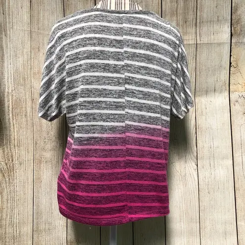 Hang Ten Pink & grey comfy casual small blouse