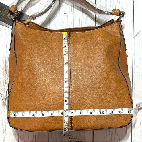 Realer Faux Brown Leather with Tassel Hobo Bags