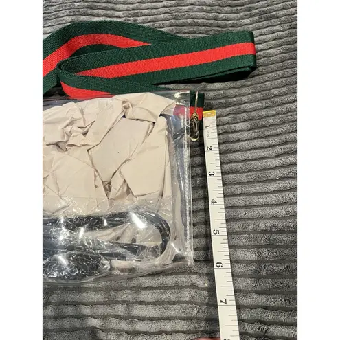 Crossbody bag Clear Vinyl With Two Strap Options Fucci NEW For Stadiums