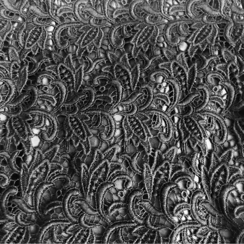 Answer Made in Korea Lace Scalloped Hem Black Pencil Mini Skirt Women’s Size S