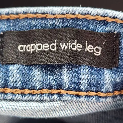 Cropped Distressed Denim Size 27 Ella Moss Wide Leg Cropped Jeans