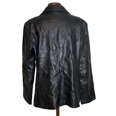 Y2k siena leather jacket Black Size 16