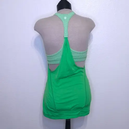 Lululemon Practice Freely Lime Green Tank Top Size 6