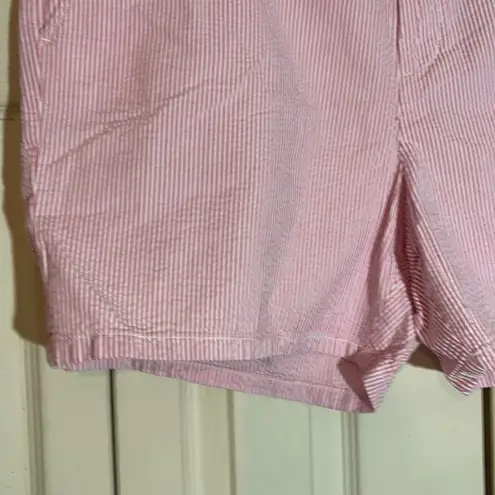 Andrew Marc Marc New York Seersucker Shorts 14 NWT