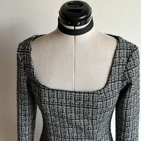 Christian LaCroix NWOT Tweed Long Sleeve Mini Dress