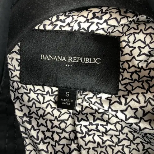 Banana Republic  Black Belted Trench Coat Size Small