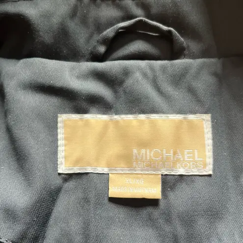 Michael Kors Micheal Kors black trench coat with hood size XL