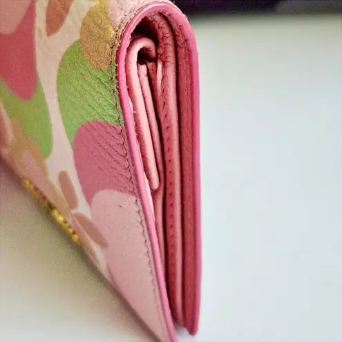 Miu Miu Limited Edition Floral Compact Leather Wallet