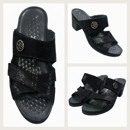Vital Petra Mule Sandals EUC $220 Size 39 US 8.5 S2791 Black
