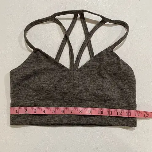 JoyLab Strappy Back Sports Bra Gray Heather Size M Medium