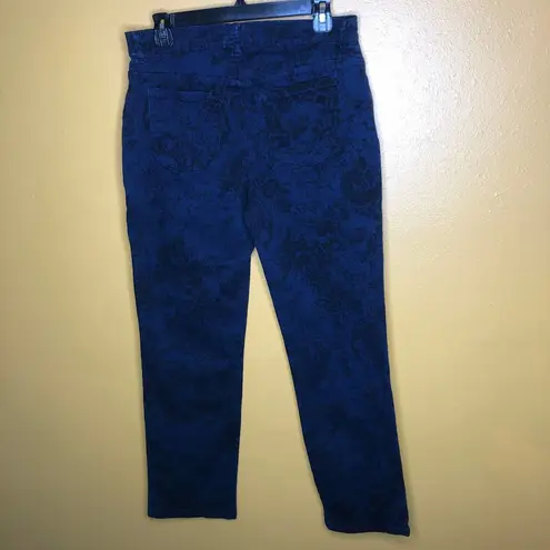 Gloria Vanderbilt Jeans Blue Pattern Amanda 10 Short