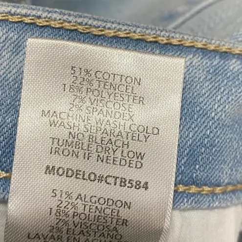 Black Label C'est Toi Light Wash Blue Denim Flare Jeans Women 25 70s Retro