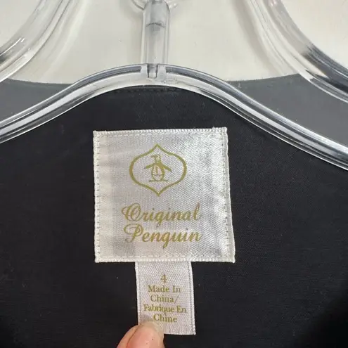 Original Penguin Women's Black Double-Breasted Jacket