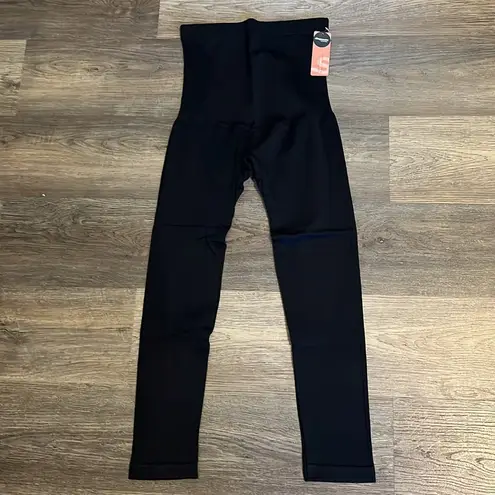 Shapermimt Women's Black High Waisted Shaping Shapeware Leggings Large