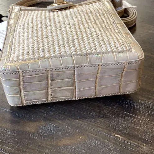 Brahmin Marley Tiramisu Manava Woven Crossbody Bag